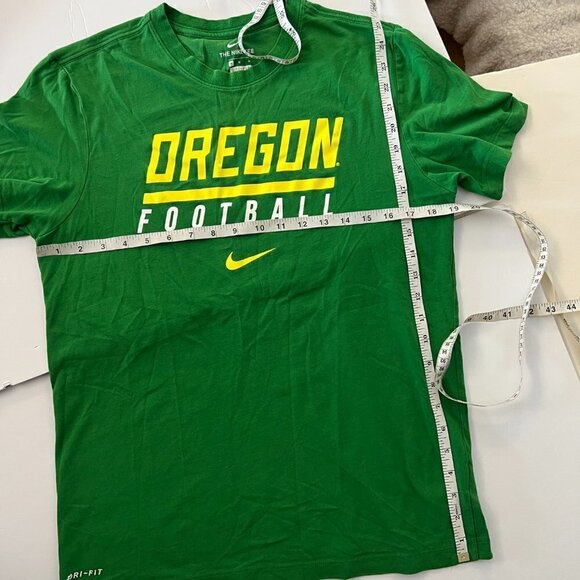 Nike‎ Oregon Football Green Dri-Fit Short Sleeve Tee T-Shirt Sz M - Picture 6 of 8